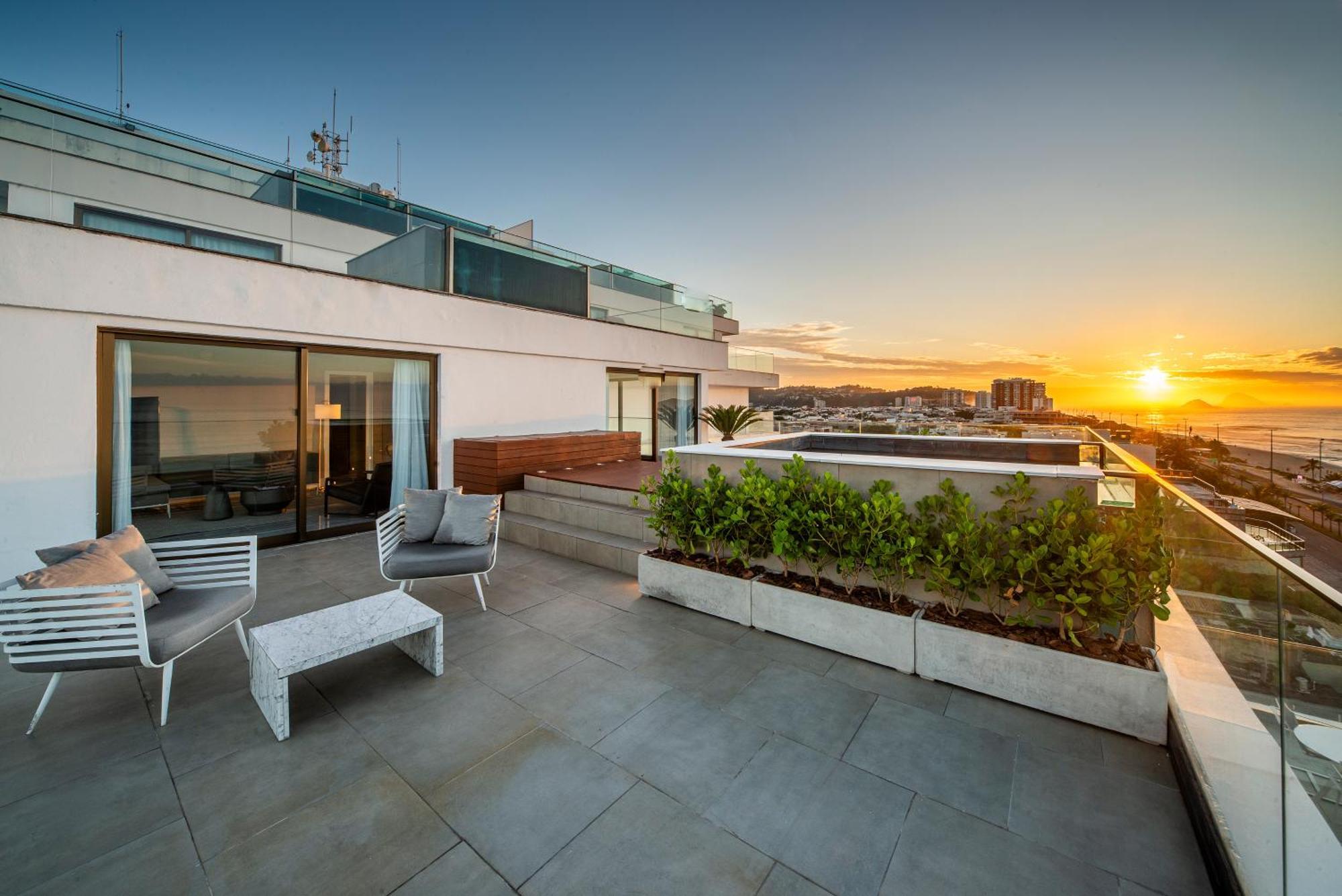 Lifestyle Laghetto Collection Hotel Rio de Janeiro Luaran gambar Rooftop terrace